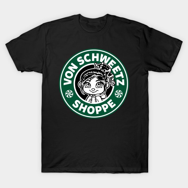 Von Schweetz Shoppe T-Shirt by Ellador